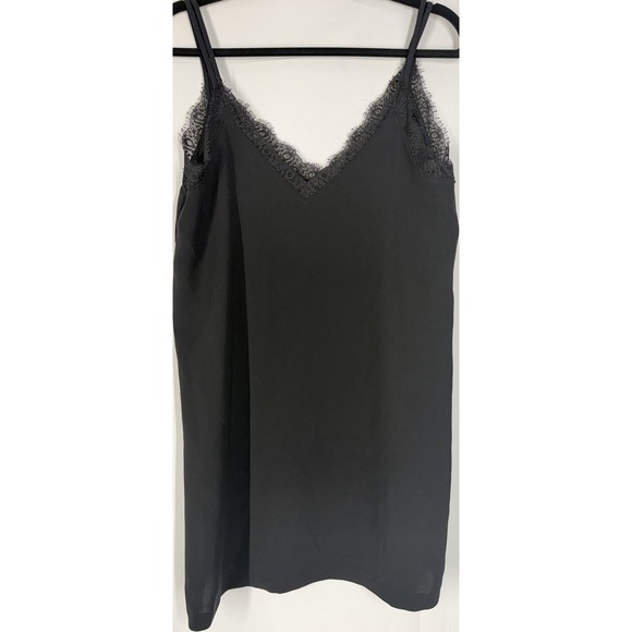 Zara Other - Zara Women's Black Solid Lace Chemise Slip, Adjustable Straps, Size S